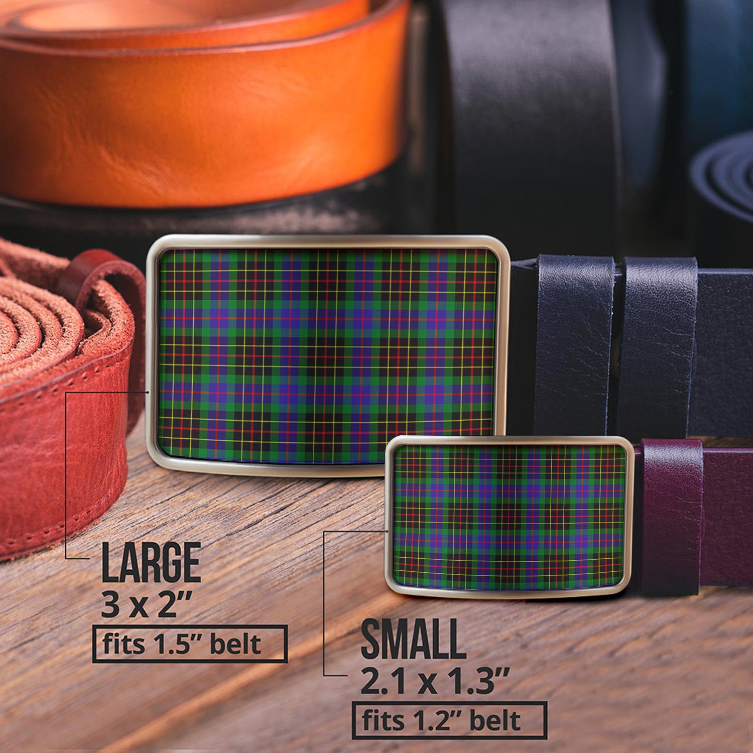 Brodie Hunting Modern Tartan Belt Buckles - Tartan Vibes Clothing