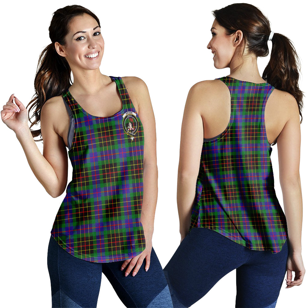 Brodie Hunting Modern Tartan Women Racerback Tanks with Family Crest - Tartanvibesclothing