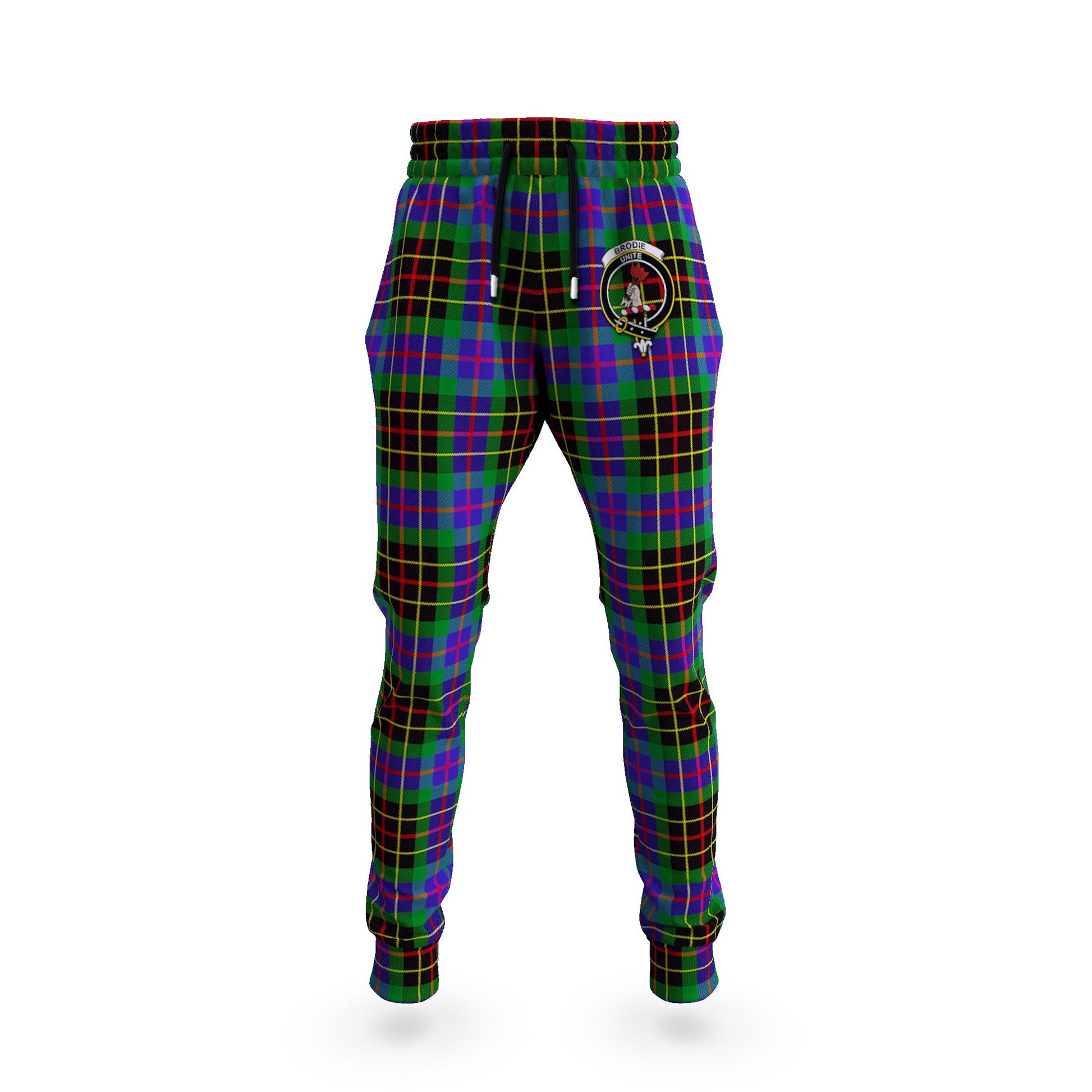 Brodie Hunting Modern Tartan Joggers Pants with Family Crest 5XL - Tartan Vibes Clothing