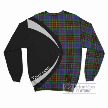 Brodie Hunting Modern Tartan Sweatshirt with Family Crest Circle Style