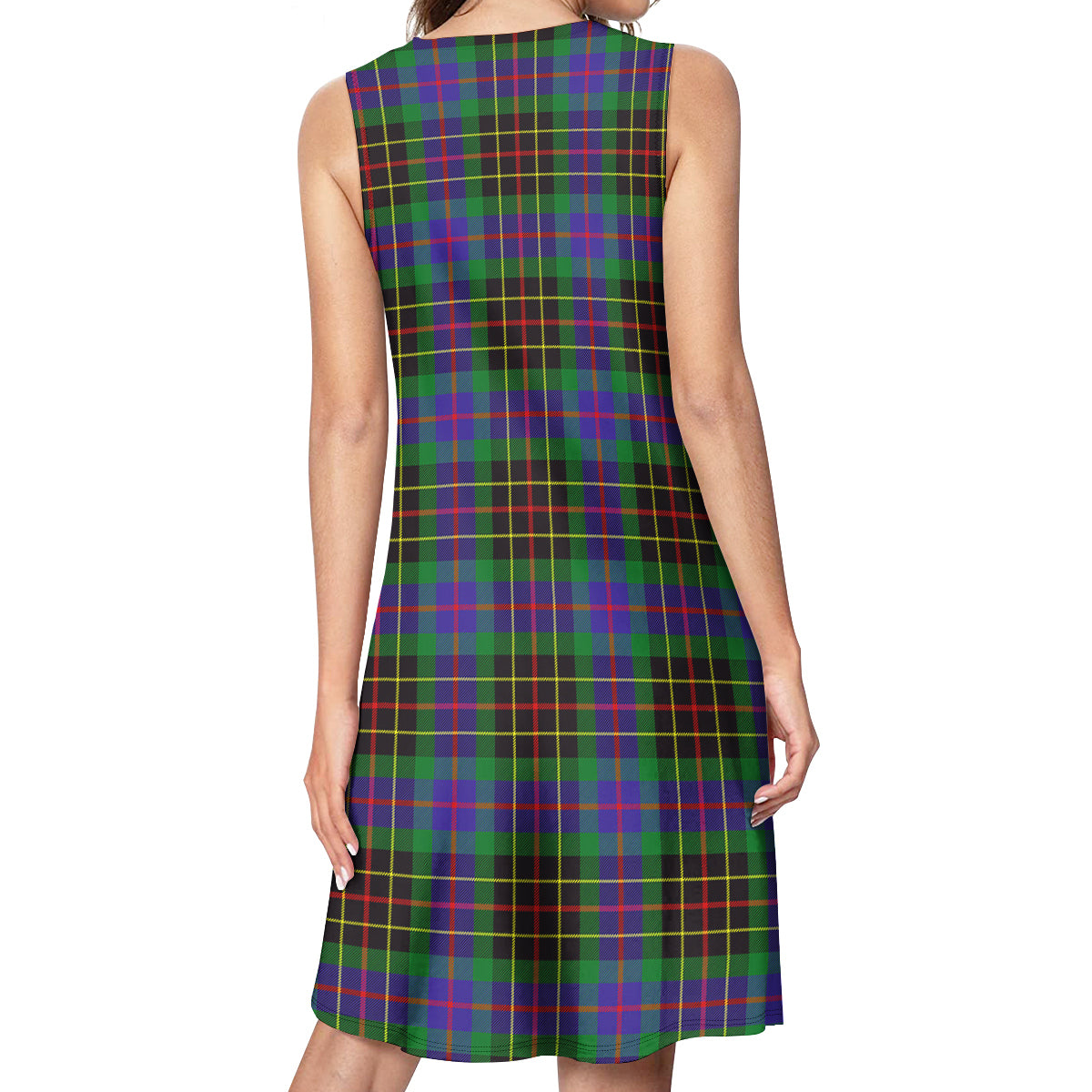 Brodie Hunting Modern Tartan Womens Casual Dresses - Tartanvibesclothing