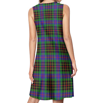 Brodie Hunting Modern Tartan Womens Casual Dresses