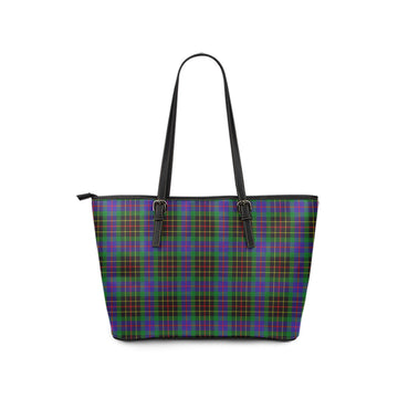 Brodie Hunting Modern Tartan Leather Tote Bag