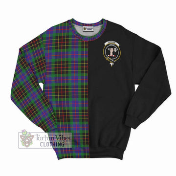 Brodie Hunting Modern Tartan Sweatshirt with Family Crest and Half Of Me Style