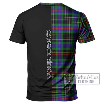 Brodie Hunting Modern Tartan T-Shirt with Family Crest and Half Of Me Style