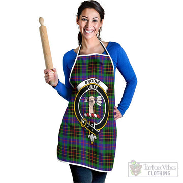 Brodie Hunting Modern Tartan Apron with Family Crest