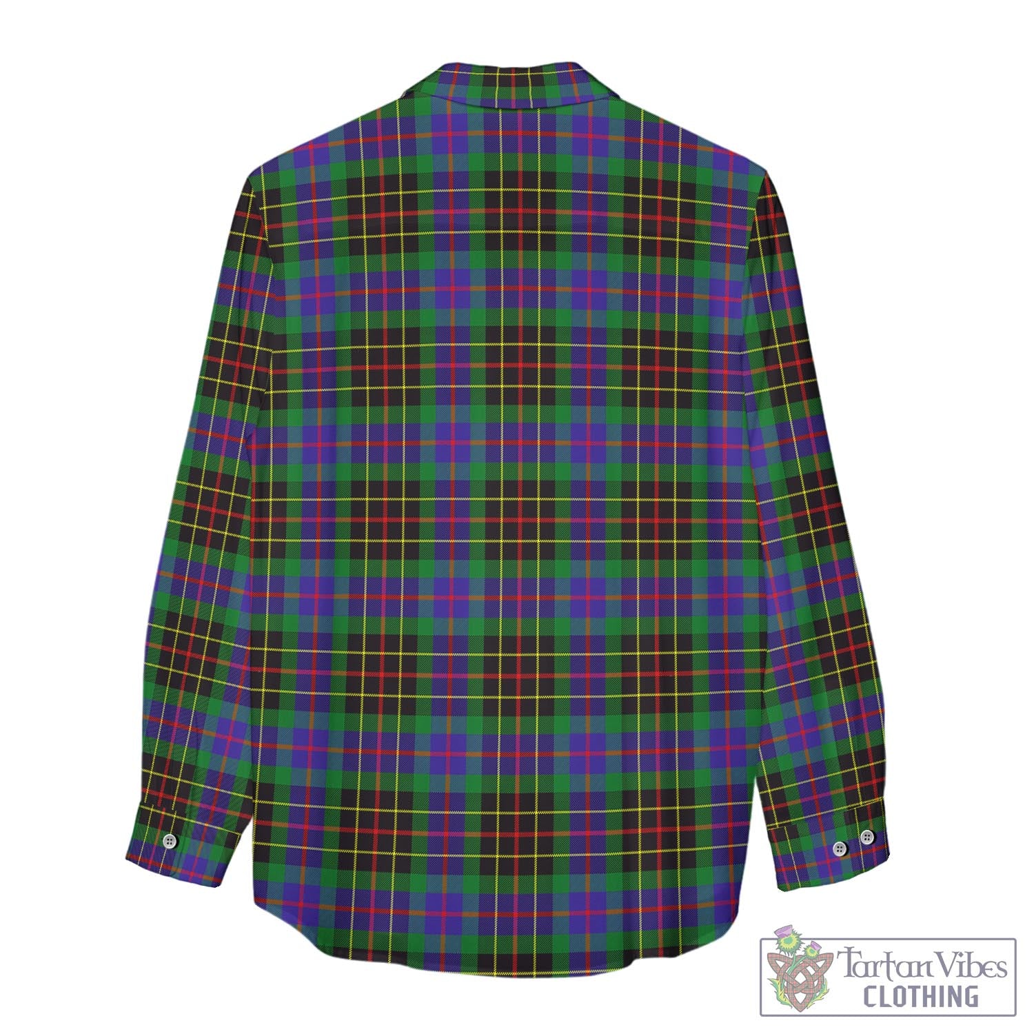 Tartan Vibes Clothing Brodie Hunting Modern Tartan Womens Casual Shirt with Family Crest