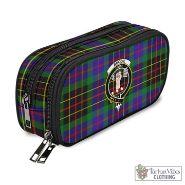 Brodie Hunting Modern Tartan Pen and Pencil Case with Family Crest