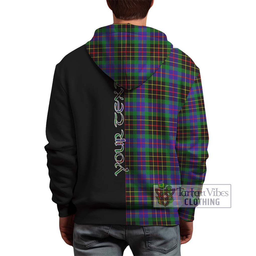 Brodie Hunting Modern Tartan Hoodie with Family Crest and Half Of Me Style - Tartanvibesclothing Shop