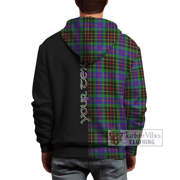 Brodie Hunting Modern Tartan Hoodie with Family Crest and Half Of Me Style