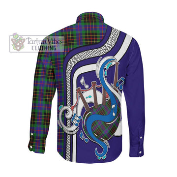 Brodie Hunting Modern Tartan Long Sleeve Button Shirt with Epic Bagpipe Style