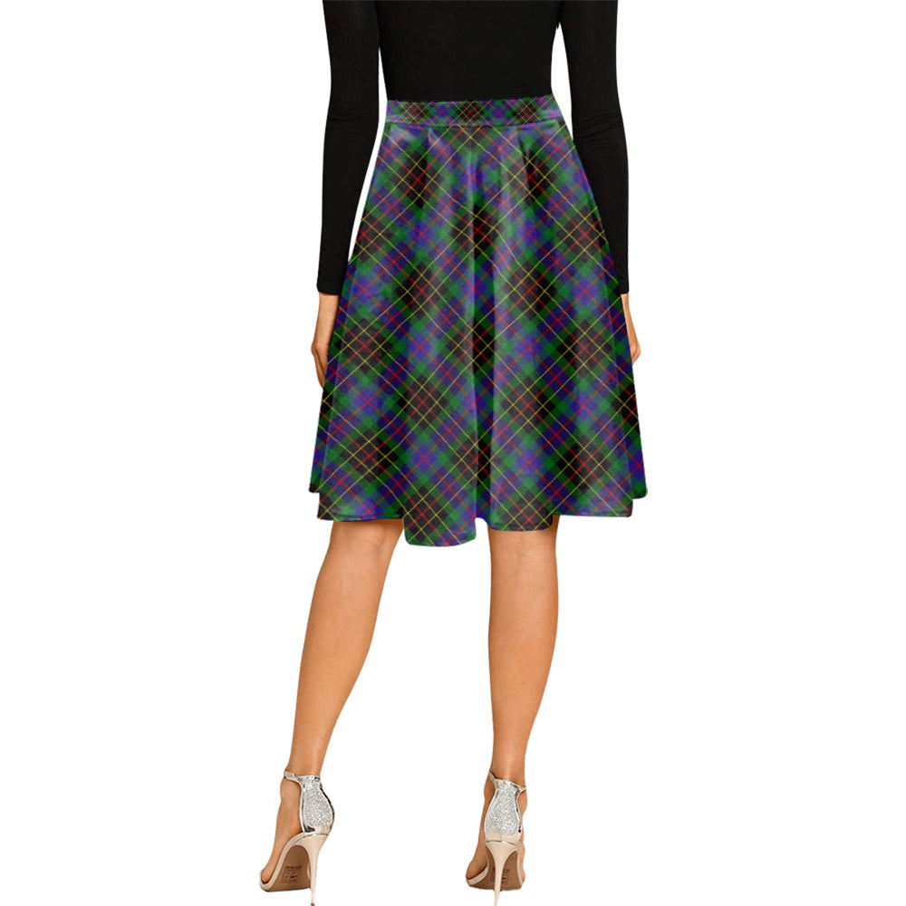 Brodie Hunting Modern Tartan Melete Pleated Midi Skirt - Tartanvibesclothing