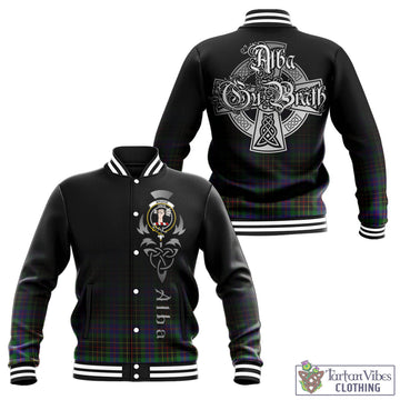 Brodie Hunting Modern Tartan Baseball Jacket Featuring Alba Gu Brath Family Crest Celtic Inspired