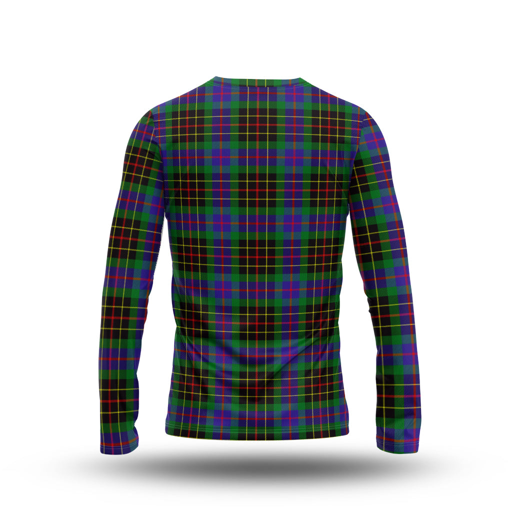 Brodie Hunting Modern Tartan Long Sleeve T-Shirt with Family Crest - Tartanvibesclothing