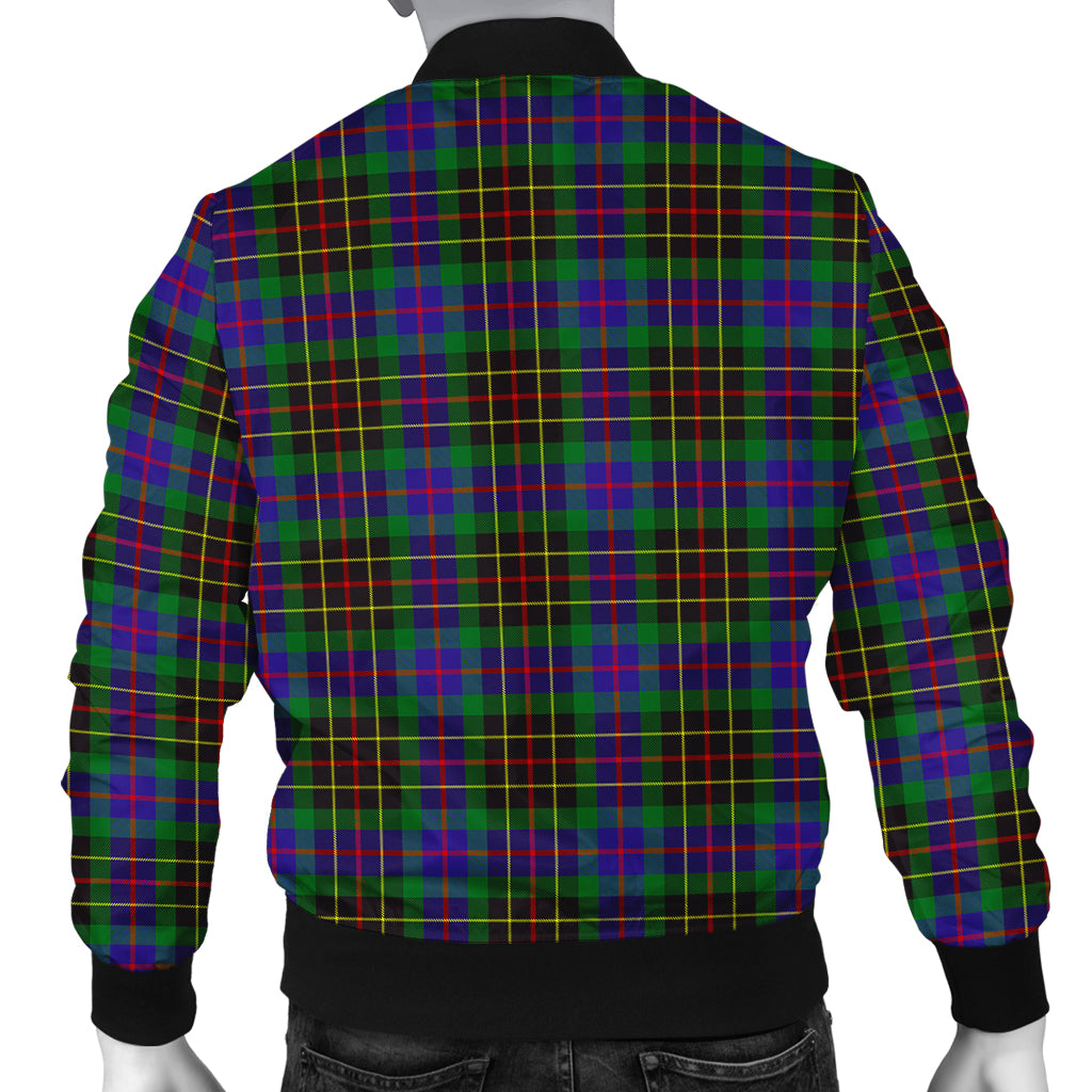 Brodie Hunting Modern Tartan Bomber Jacket with Family Crest - Tartanvibesclothing