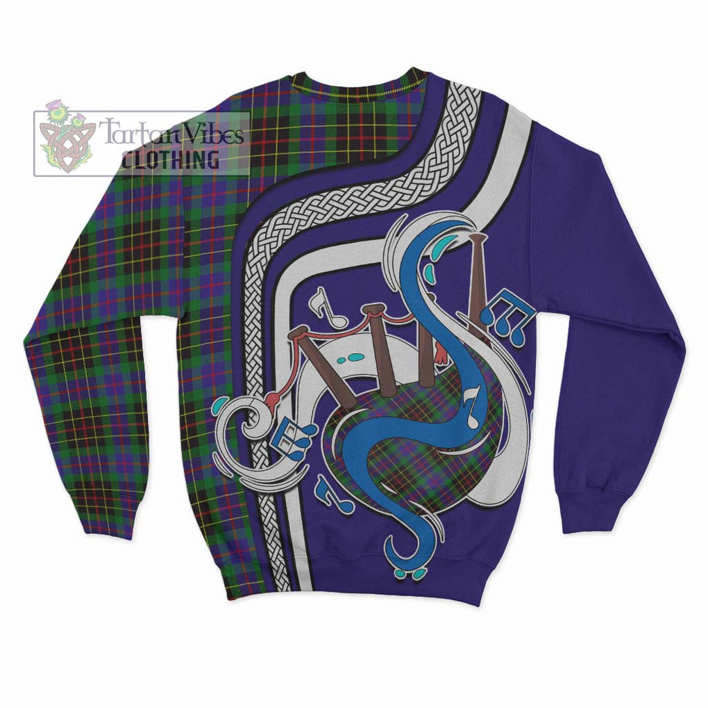 Brodie Hunting Modern Tartan Sweatshirt with Epic Bagpipe Style - Tartanvibesclothing Shop