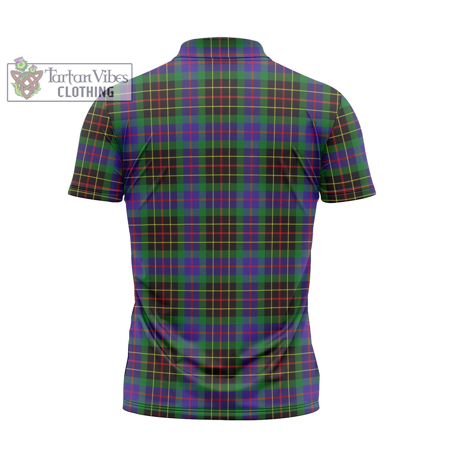 Tartan Vibes Clothing Brodie Hunting Modern Tartan Zipper Polo Shirt