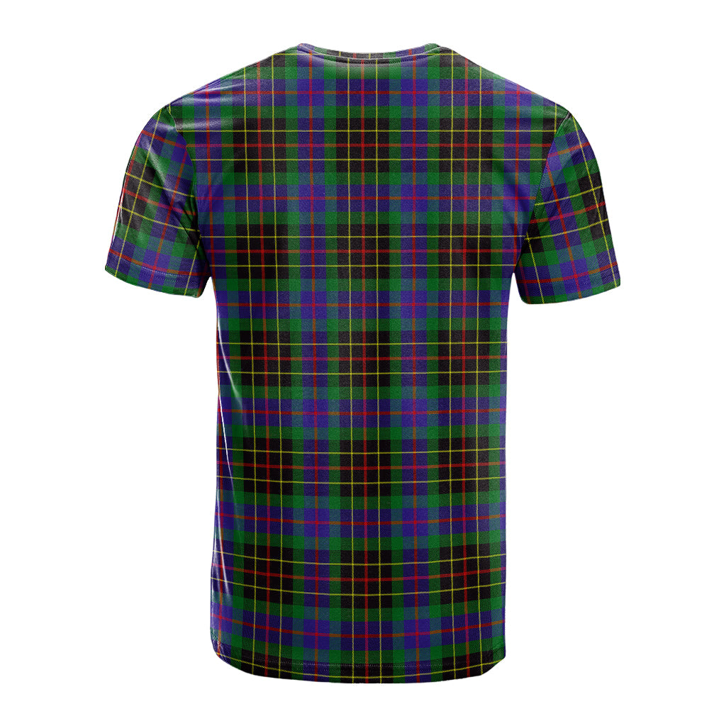 Brodie Hunting Modern Tartan T-Shirt with Family Crest - Tartanvibesclothing