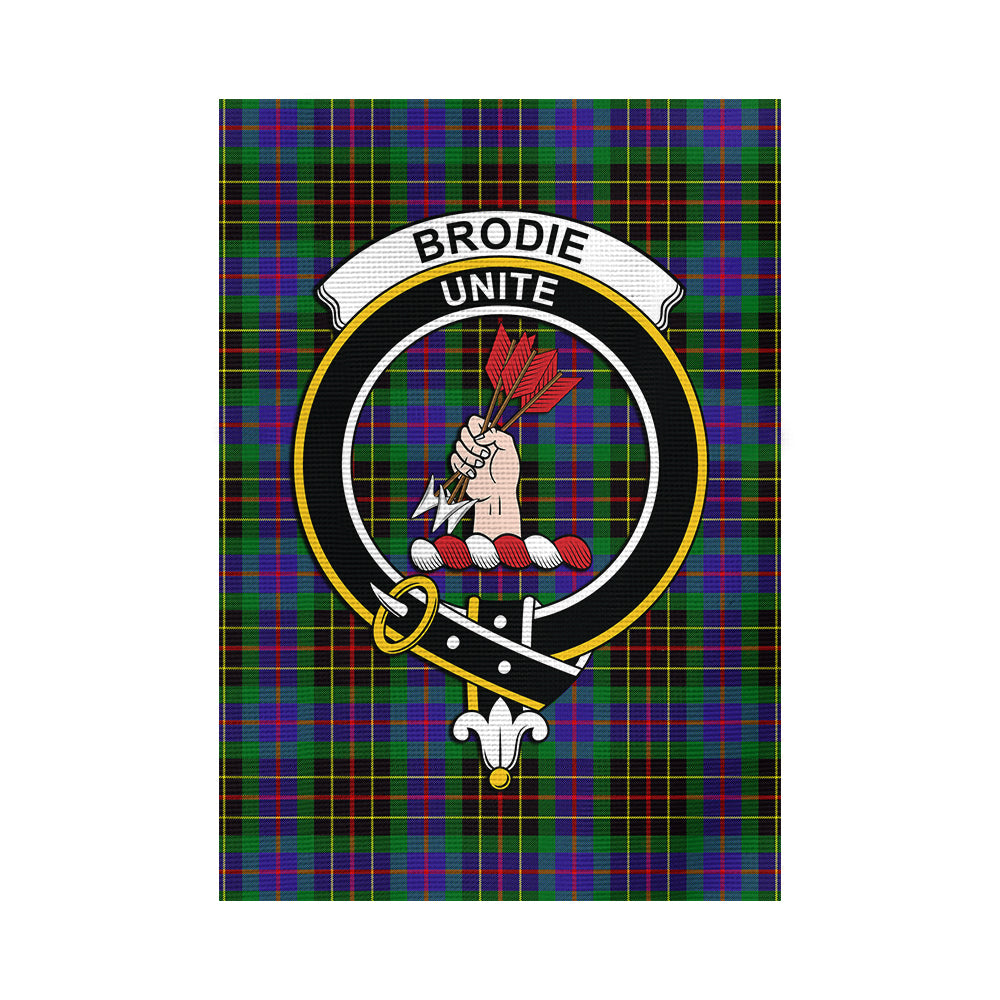 Brodie Hunting Modern Tartan Flag with Family Crest - Tartan Vibes Clothing