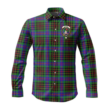 Brodie Hunting Modern Tartan Long Sleeve Button Up Shirt with Family Crest