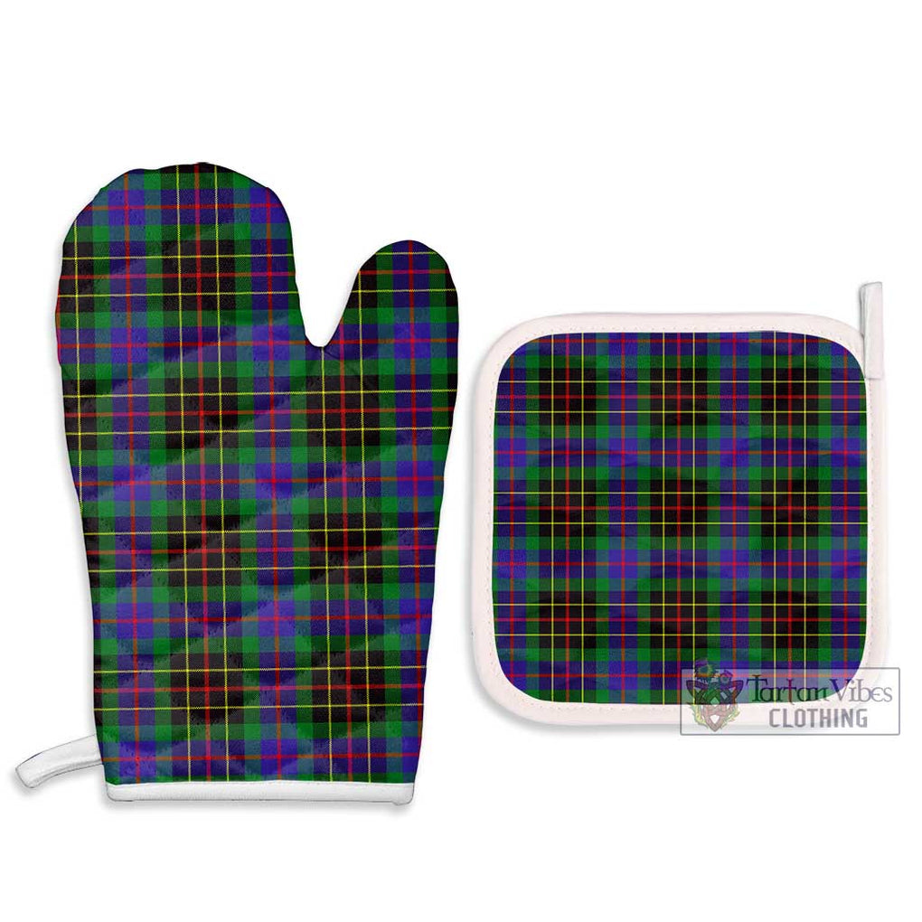 Brodie Hunting Modern Tartan Combo Oven Mitt & Pot-Holder Combo 1 Oven Mitt & 2 Pot-Holder White - Tartan Vibes Clothing