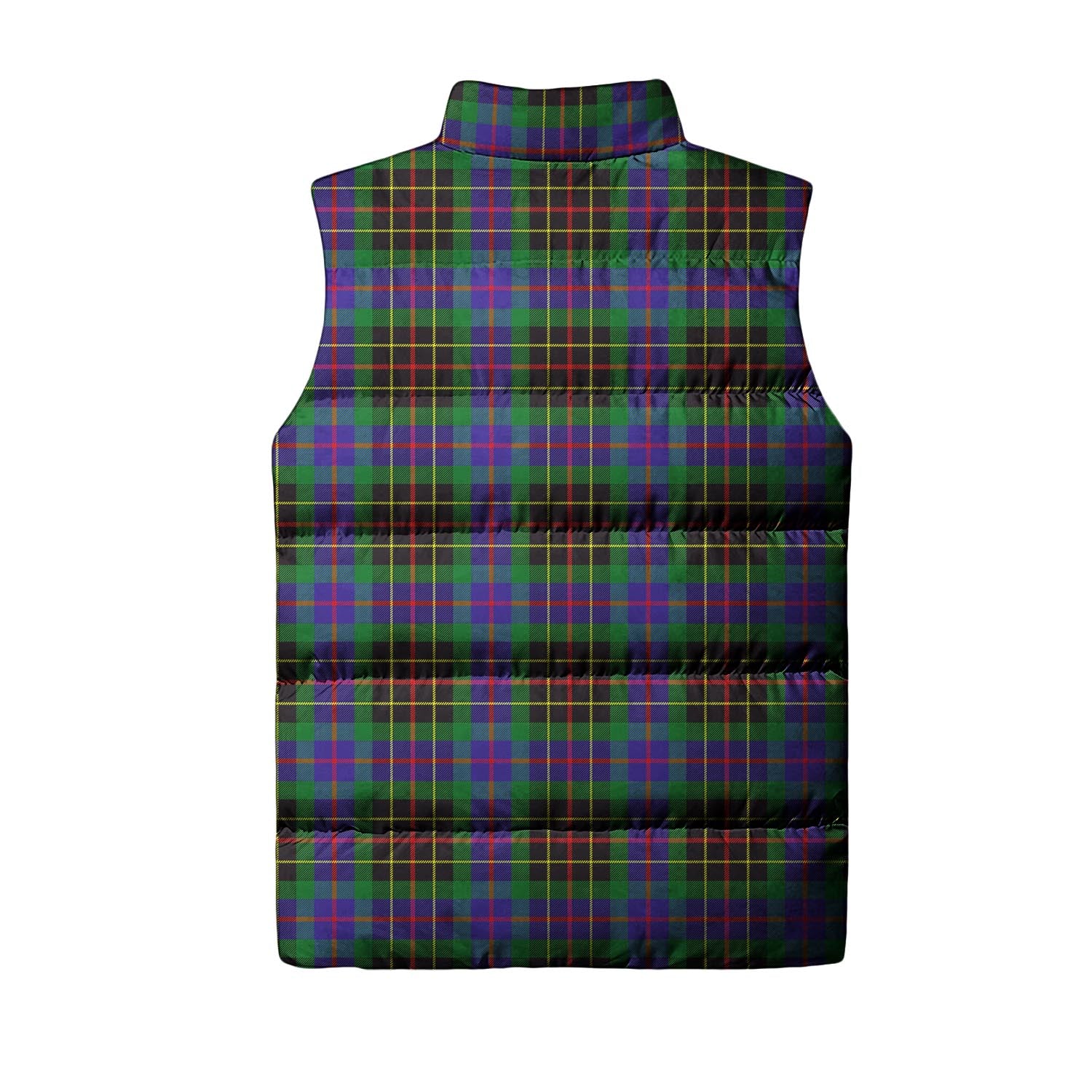 Brodie Hunting Modern Tartan Sleeveless Puffer Jacket with Family Crest - Tartanvibesclothing