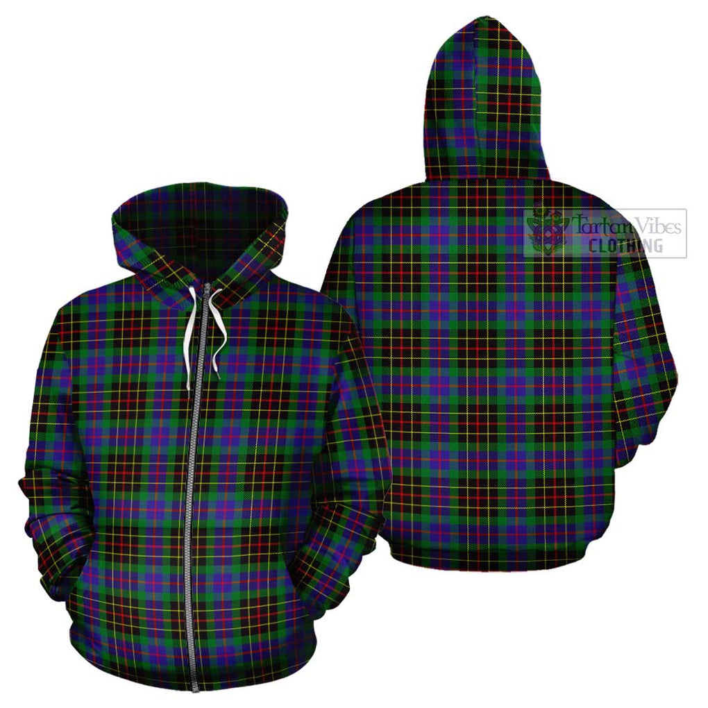 Brodie Hunting Modern Tartan Cotton Hoodie Zip Hoodie - Tartan Vibes Clothing