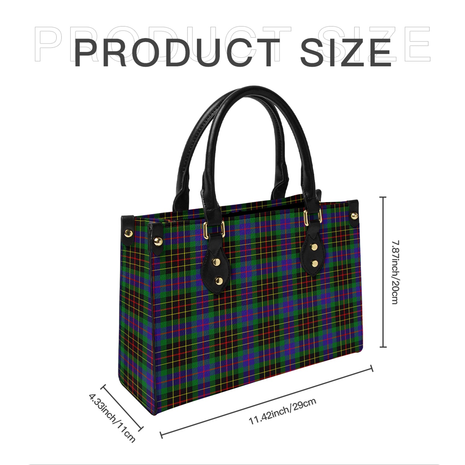 Brodie Hunting Modern Tartan Leather Bag - Tartanvibesclothing