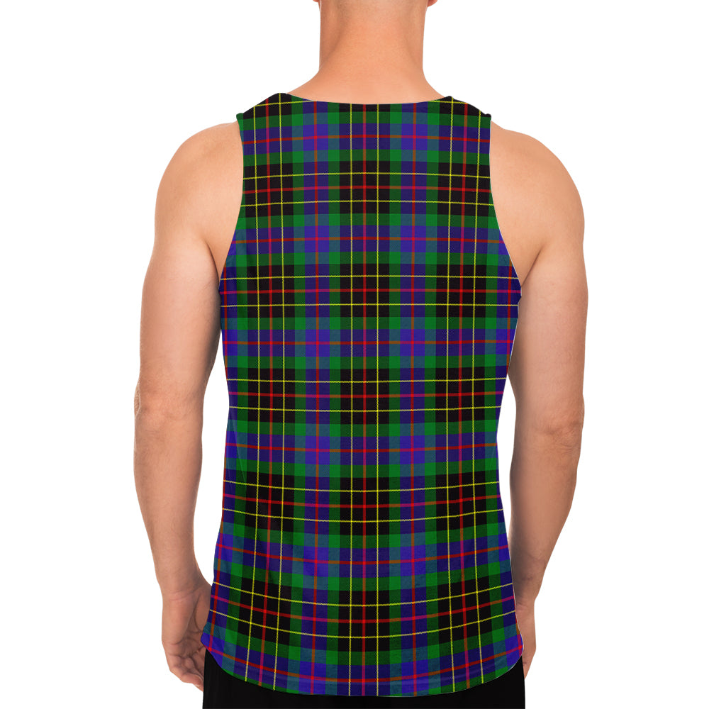 Brodie Hunting Modern Tartan Mens Tank Top with Family Crest - Tartanvibesclothing