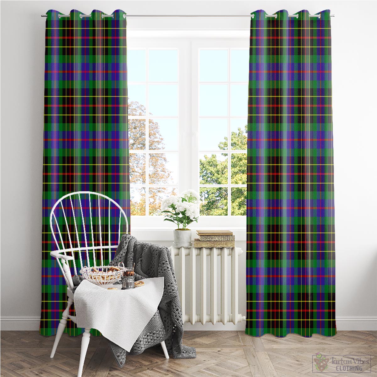 Brodie Hunting Modern Tartan Window Curtain