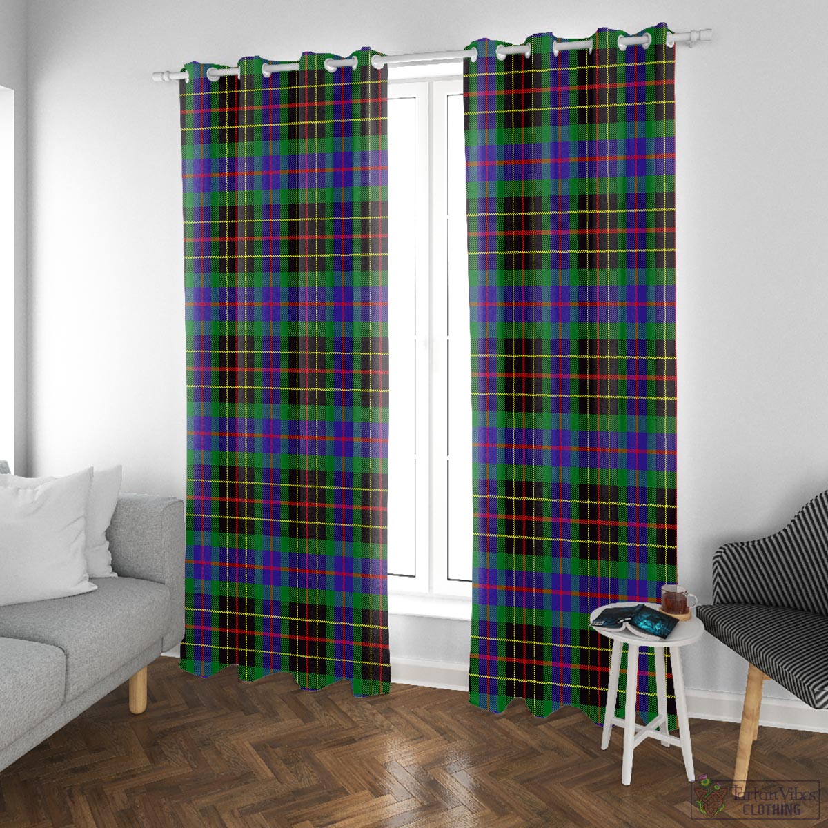 Brodie Hunting Modern Tartan Window Curtain