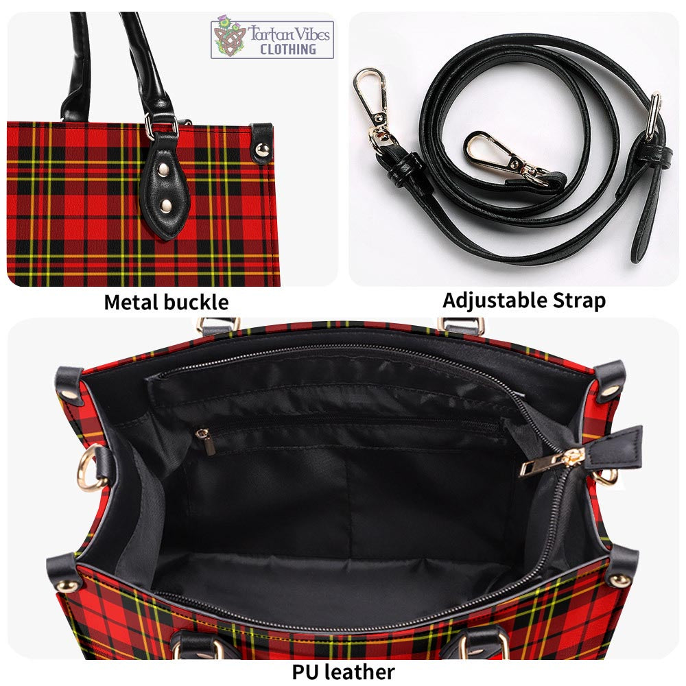 Tartan Vibes Clothing Brodie Modern Tartan Luxury Leather Handbags