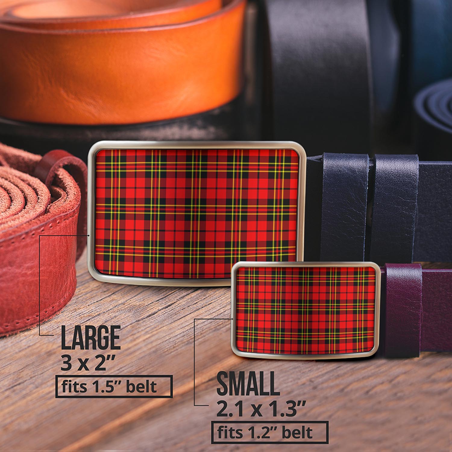 Brodie Modern Tartan Belt Buckles - Tartan Vibes Clothing