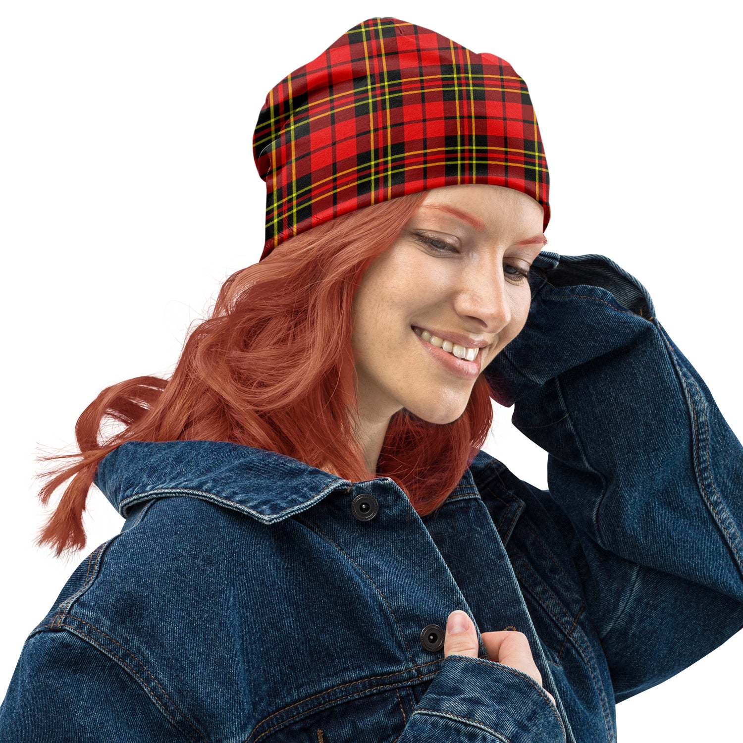 Brodie Modern Tartan Beanies Hat One Size 22 inches 15.5 inches - Tartanvibesclothing