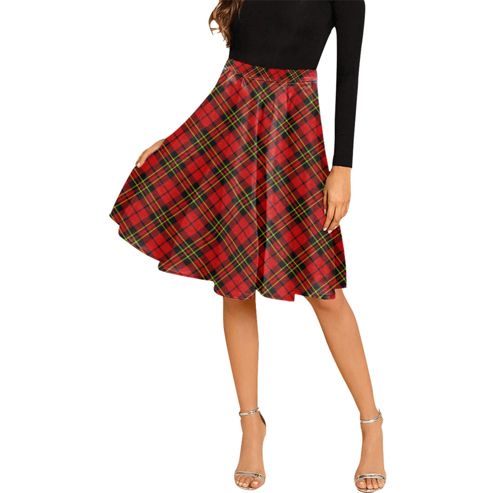Brodie Modern Tartan Melete Pleated Midi Skirt Female - Tartanvibesclothing