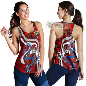 Brodie Modern Tartan Women's Racerback Tanks with Epic Bagpipe Style