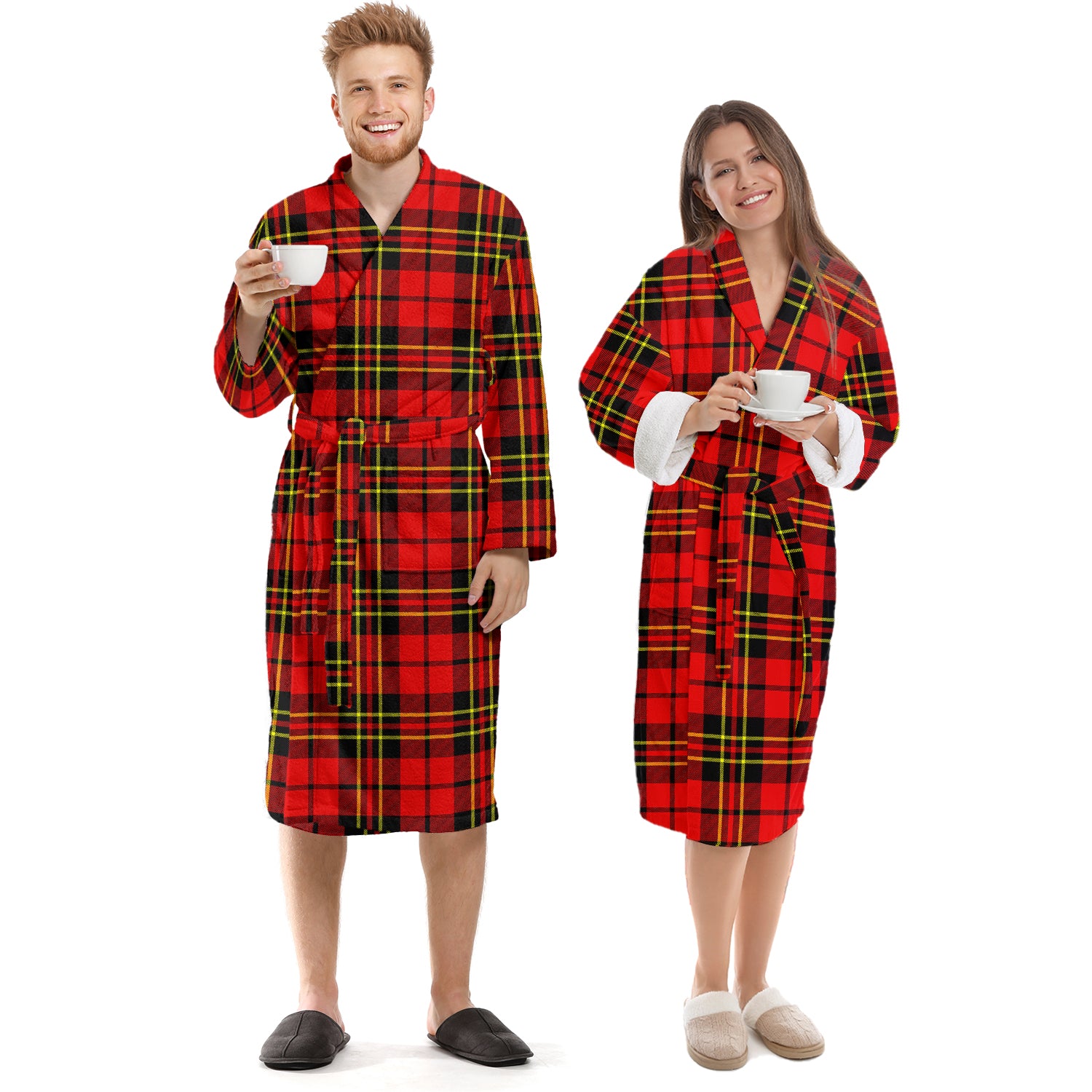 Brodie Modern Tartan Bathrobe Unisex S - Tartan Vibes Clothing