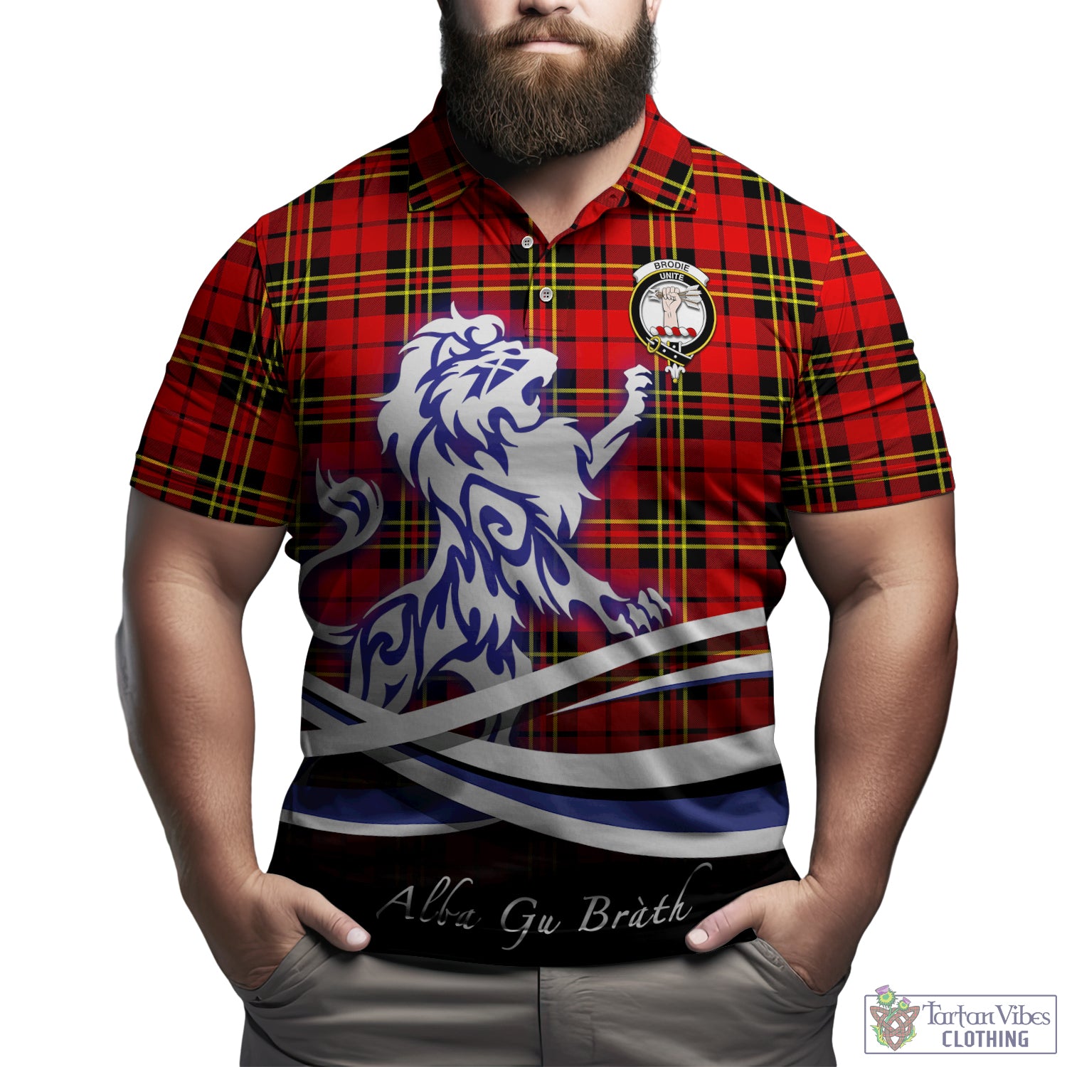 brodie-modern-tartan-polo-shirt-with-alba-gu-brath-regal-lion-emblem