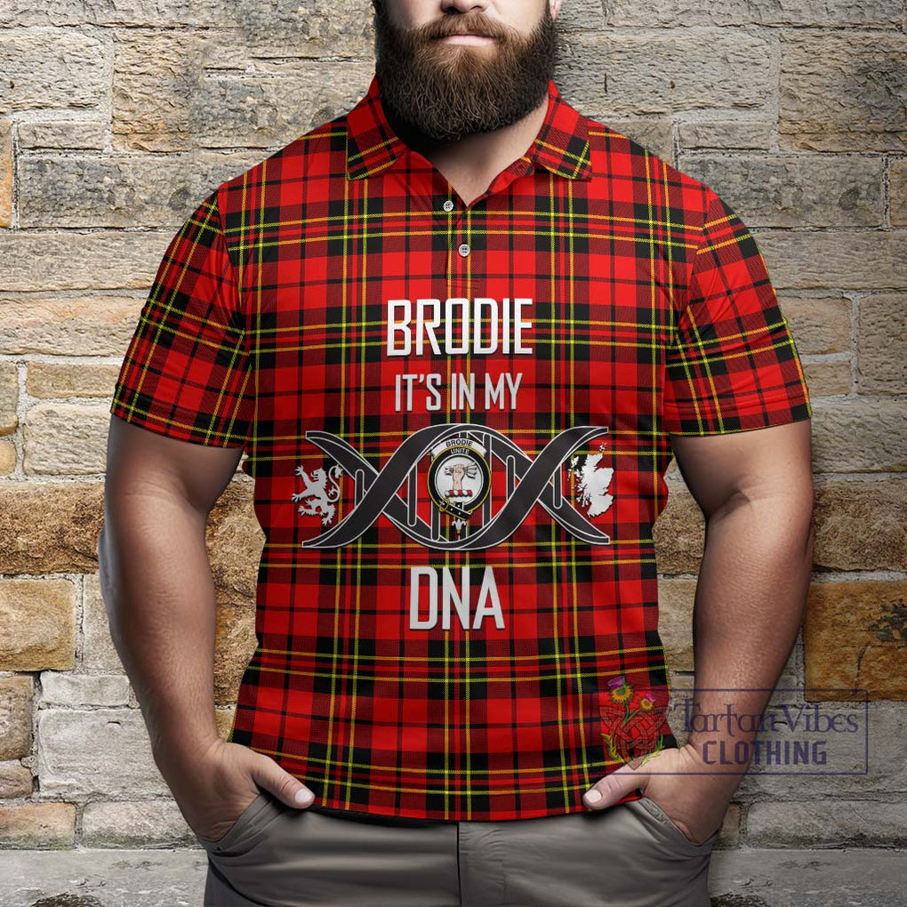 Brodie Modern Tartan Polo Shirt with Family Crest DNA In Me Style Kid - Tartanvibesclothing Shop