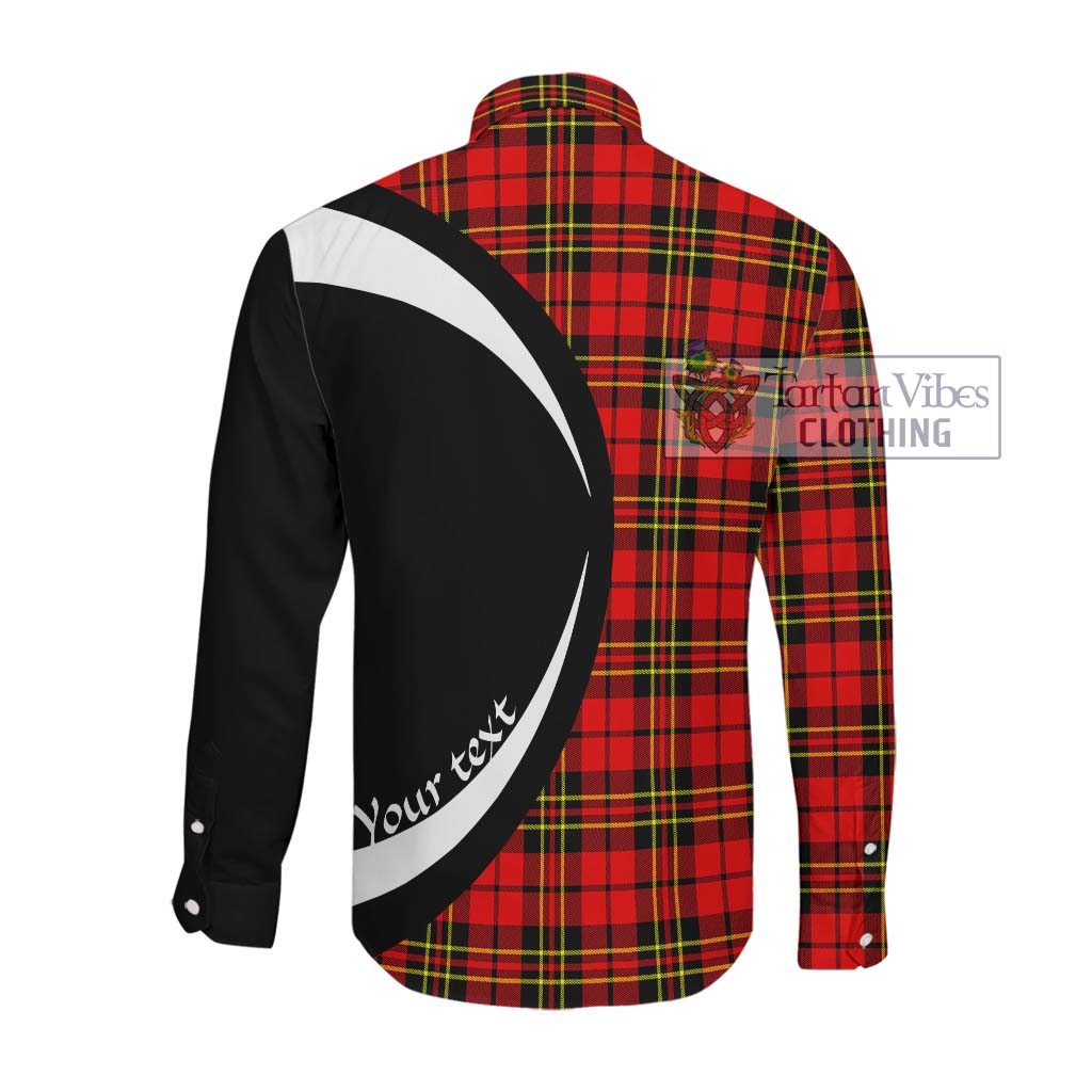 Tartan Vibes Clothing Brodie Modern Tartan Long Sleeve Button Up with Family Crest Circle Style