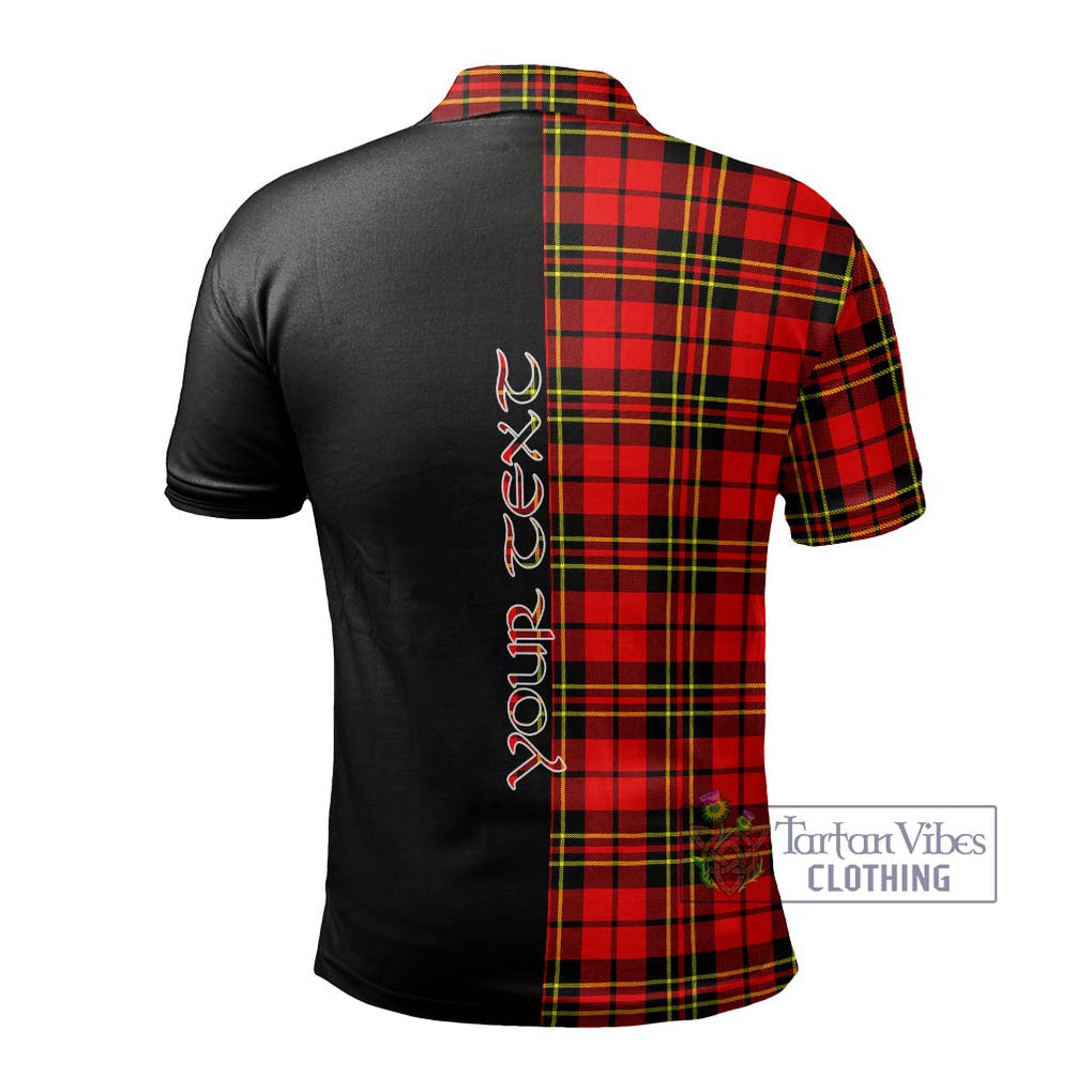 Brodie Modern Tartan Polo Shirt with Family Crest and Half Of Me Style - Tartanvibesclothing Shop