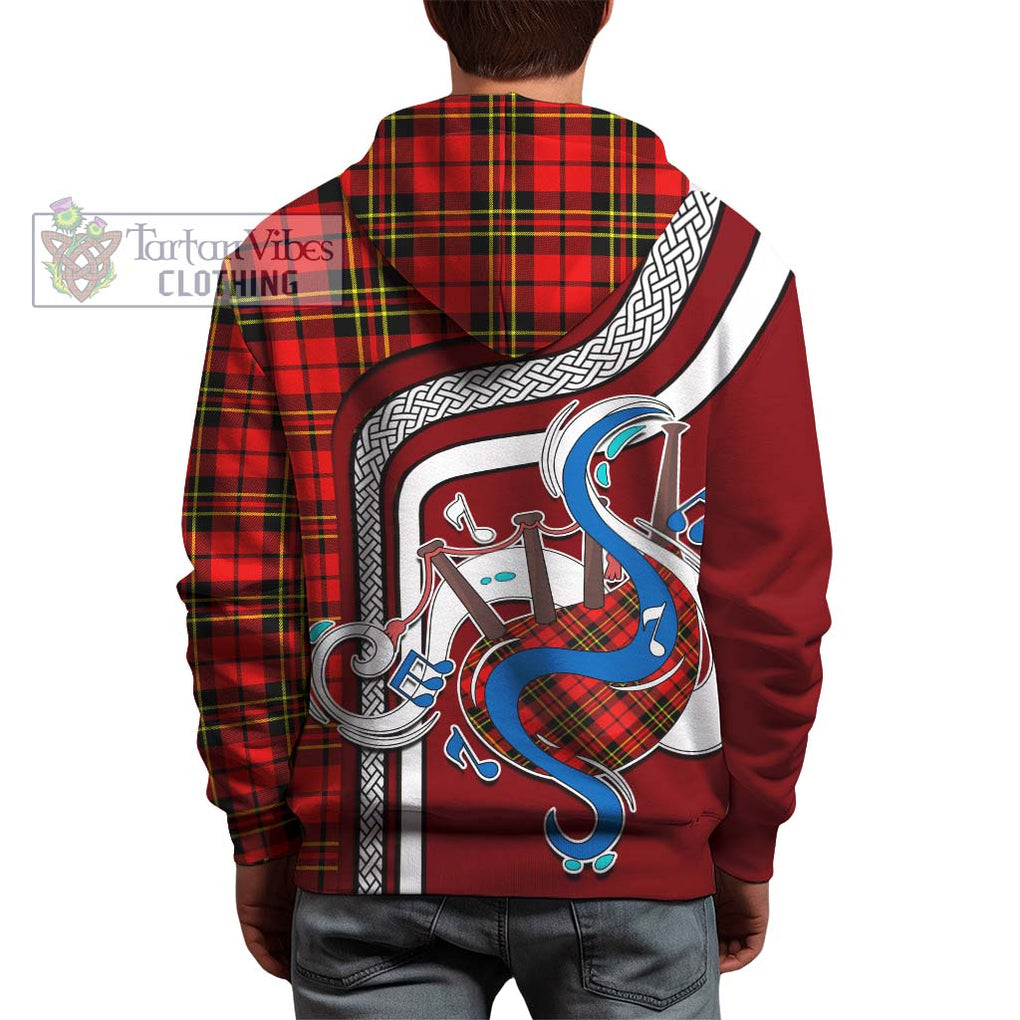 Brodie Modern Tartan Hoodie with Epic Bagpipe Style - Tartanvibesclothing Shop