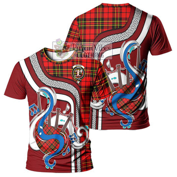 Brodie Modern Tartan T-Shirt with Epic Bagpipe Style