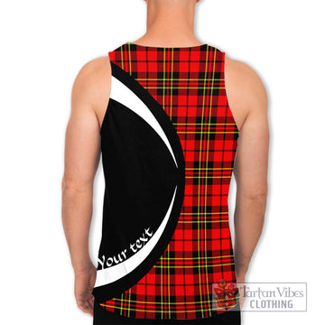 Brodie Modern Tartan Men's Tank Top with Family Crest Circle Style