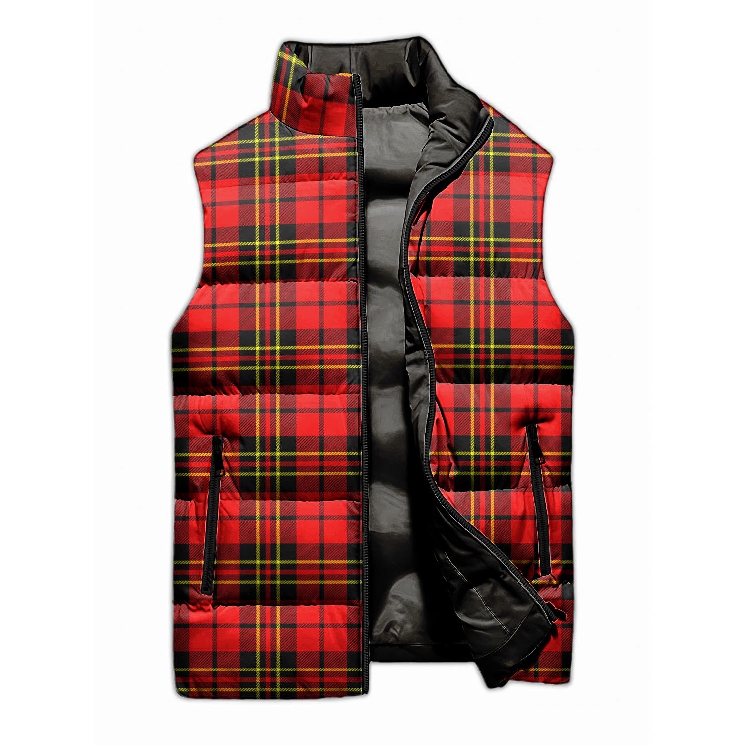 Brodie Modern Tartan Sleeveless Puffer Jacket - Tartanvibesclothing