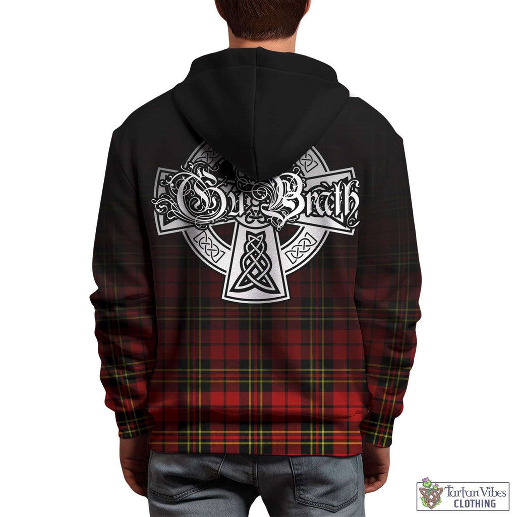 Tartan Vibes Clothing Brodie Modern Tartan Hoodie Featuring Alba Gu Brath Family Crest Celtic Inspired