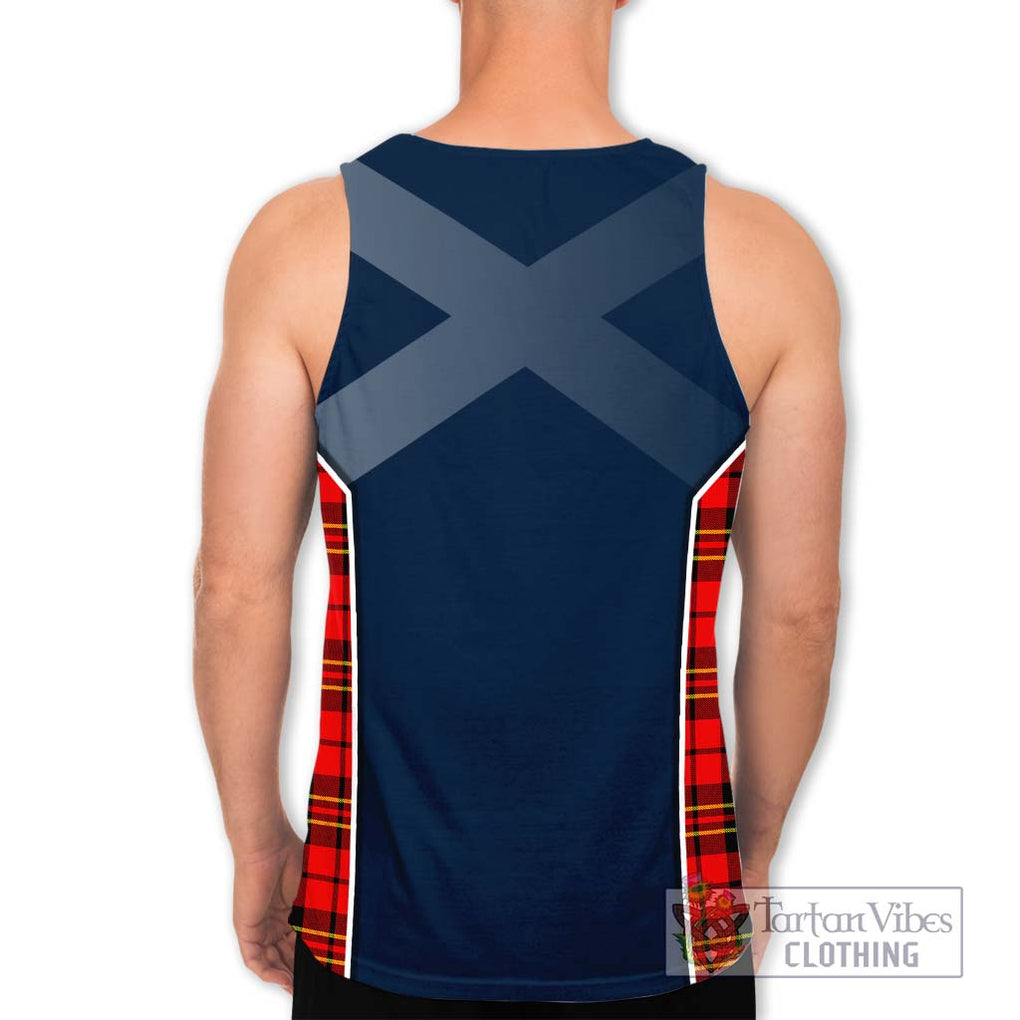 Brodie Modern Tartan Men's Tank Top with Family Crest and Lion Rampant Vibes Sport Style - Tartan Vibes Clothing