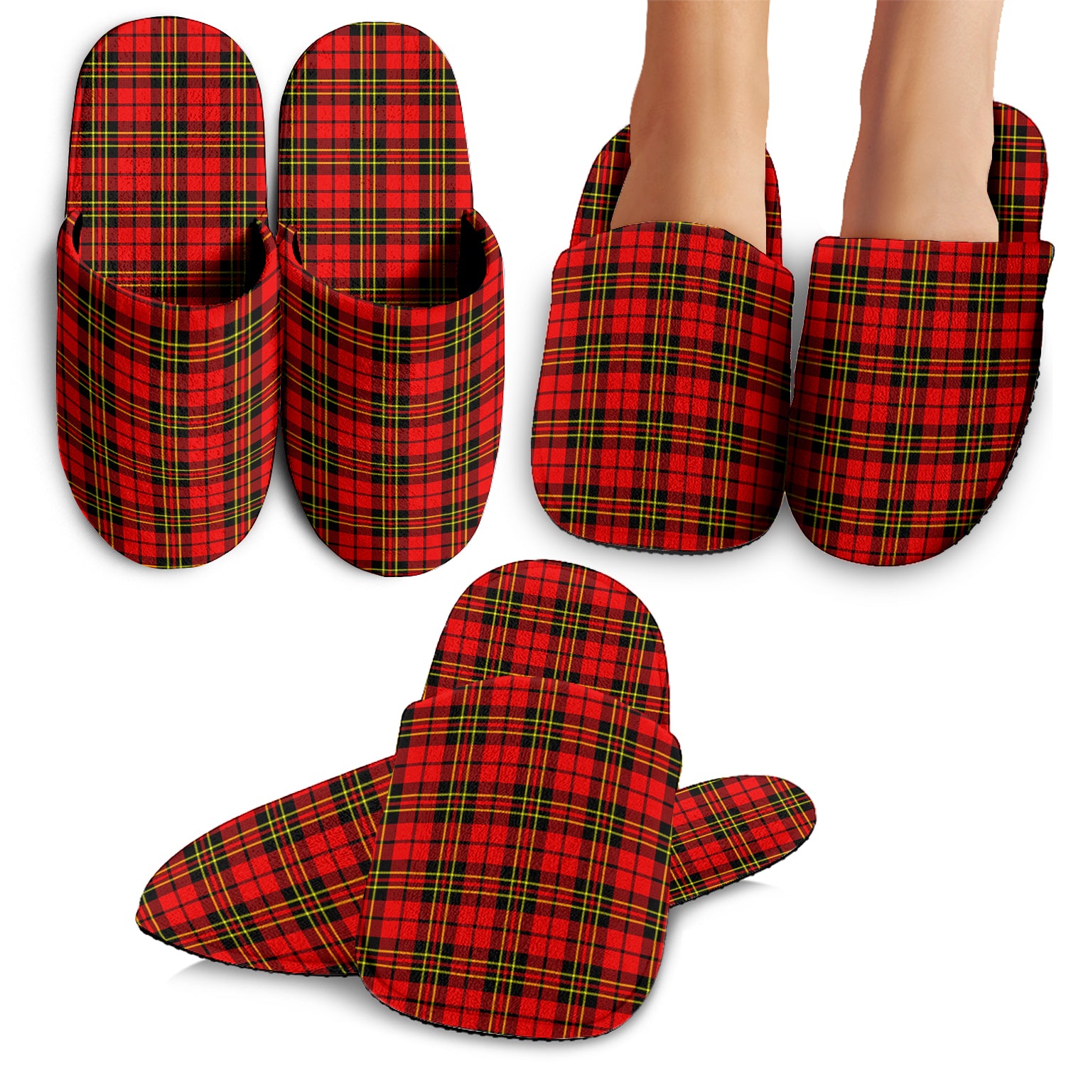 Brodie Modern Tartan Home Slippers - Tartanvibesclothing