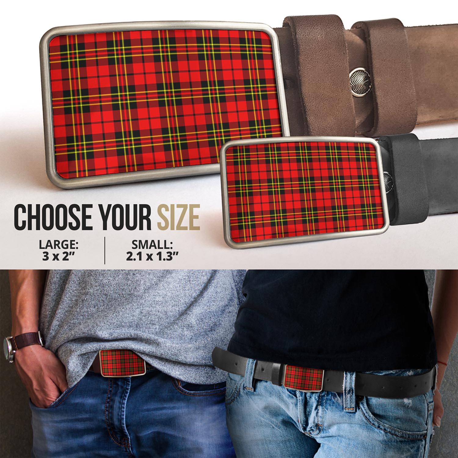 Brodie Modern Tartan Belt Buckles - Tartanvibesclothing