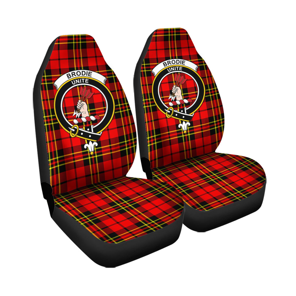 Brodie Modern Tartan Car Seat Cover with Family Crest - Tartanvibesclothing